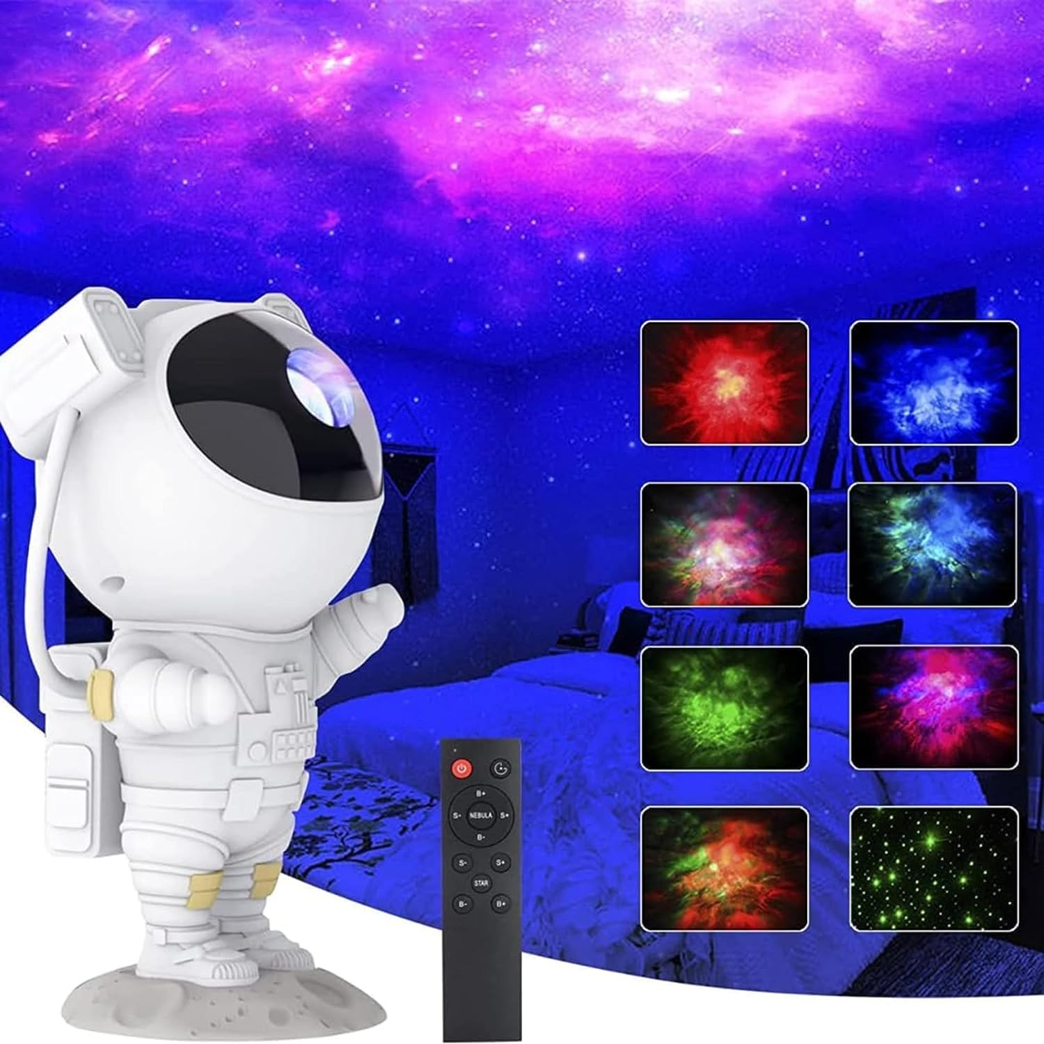 Astronaut Galaxy Projector with Remote Control