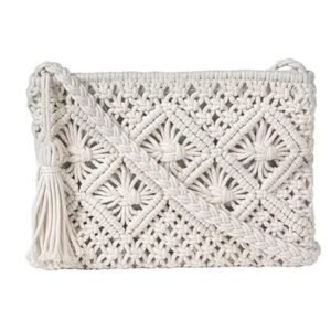 Alamcraft Women's Handmade Macrame Crossbody Sling Bag Tote Bags Beautiful & Fancy Ladies Purse For Girls Women's Mobile Pouch Friends Gifts Birthday Marriage Party and Events,...