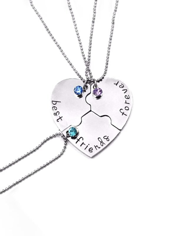 Yellow Chimes Pendant for Women and Girls Friendship's Day Special Pendant Best Friend Chain Necklace | Heart Shaped Best Friends Forever BFF Necklace Chain Pendant Locket |...